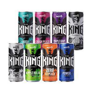 [APP전용](본사직영) 핫식스 더킹 8종 355ml 24캔 (제로/러쉬/포스/퍼플/크러쉬/파워/애플홀릭/아이스피치)