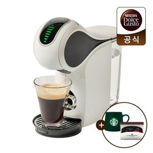 [APP전용] 돌체구스토 커피머신 지니오 S 터치 화이트+스타벅스그린머그컵350ml+캡슐 컨테이너