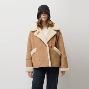 하이넥 오버핏 인조 스웨이드 무스탕 SALE81561