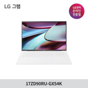 LG그램 17ZD90RU-GX54K 13세대 대화면 대학생 사무용 가벼운 노트북 i5 RAM16GB SSD256GB
