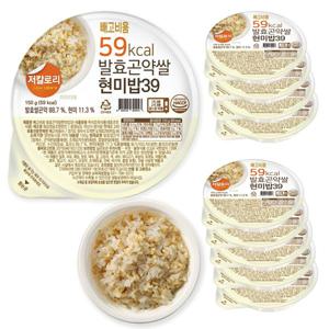 [빼고비움] 최저 칼로리 발효곤약 쌀현미밥39 150gx10팩(100g당 39kcal)