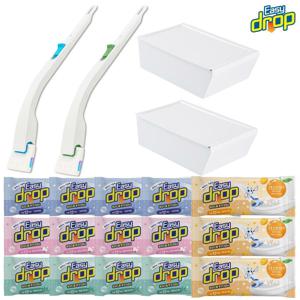 [TV상품]이지드롭 시즌3 변기클리너 192회분 세트 (핸들2개,케이스2개,클리...