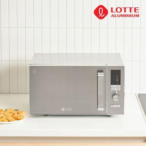 (현대Hmall) 롯데 대용량 무회전 플랫 전자레인지 LE-1923FL 23L [세라믹플레이트/편의점 도시락/간편청소]