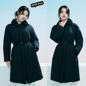 25FW 아이유 착용 롱기장 벨트 다운 패딩자켓 L퍼카라롱다운자켓2 3BYPAWU501