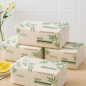 [APP전용][삼성월렛전용] 럭스리브 뽑아쓰는 키친타올 100매 12팩 3겹 무형광 천연 먼지없는 대나무 키친타올