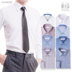 구김없는 남성 긴팔 빅사이즈 정장 와이셔츠 캐주얼 셔츠 모음