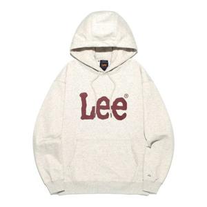 매장정품 LEE 빅 트위치 로고 후드 티셔츠 오트밀 LE2503HD01OT 179473