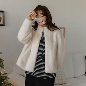 로로 밍크퍼 자켓