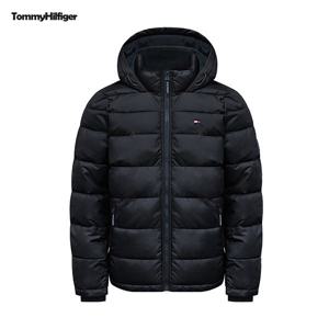 타미힐피거 퍼포먼스 푸퍼 남성 경량 후드 패딩 점퍼 자켓 158AN508-BLK
