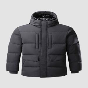 [본사 출고] 코오롱 스포츠 패딩 남자 중기장 퀼팅 다운 차콜 점퍼 자켓