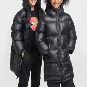 키즈 주니어 써마핏 필 이지온 후드 데일리 롱 패딩 FD2842 011