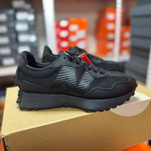 뉴발란스 327 블랙 올블랙 트리플블랙 키높이운동화 굽높은 발편한 가벼운 커플 운동화