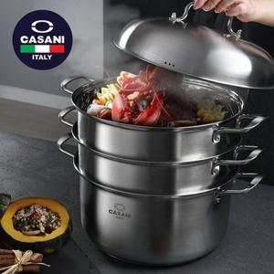 [CASANI] 쿠치나(CUCINA) IH 3단스티머 32cm