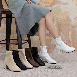 쫀쫀핏 찐예쁨 삭스 스판 앵클부츠 3.6.7cm