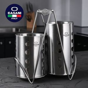[CASANI] 멜라 스텐 수저통 2구