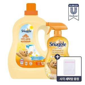[APP전용][최종가 12,900원]스너글 유연제 2L + 탈취제 470ml +)세탁망 증정 허거블코튼/허거블선샤인/블루스파클