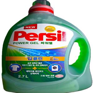 퍼실액상세제 2.7리터x2개(딥클린 파워젤플러스 9중효소 겸용)