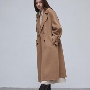 울100 더블 버튼 핸드메이드 코트 PR4TC082