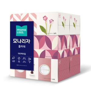모나리자 플라워 각티슈 180매x6입