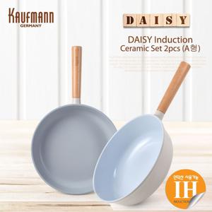 [카우프만] 데이지 인덕션 프라이팬 2P세트(A형) KDIF-A2P
