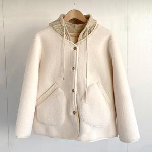 뽀글 후드탈부착 양털 퍼 무스탕 점퍼 자켓