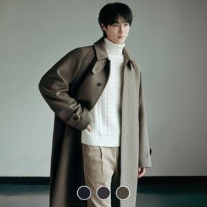 남성 겨울 캐시미어 발마칸 롱 코트 075923