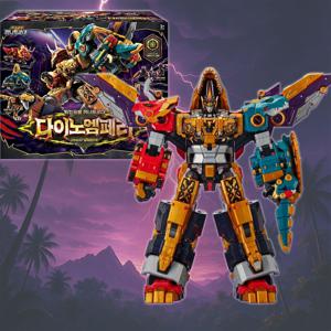 최강공룡 미니특공대 시즌7 다이노엠페러 5단 합체 변신 로봇 장난감