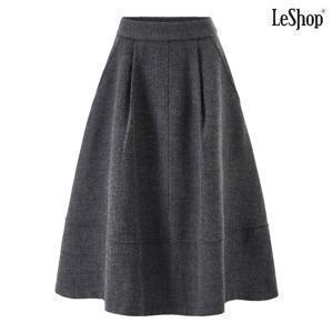 플레어 뒷 밴딩 미디 스커트 (DP4WH014A)