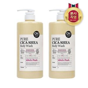 [포토리뷰1,000P]온더바디 퓨어시카쉐어 바디워시 머스크향 1000ml x 2개