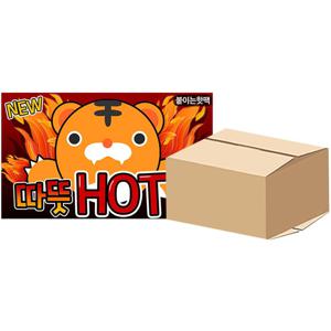 따뜻핫팩 붙이는 핫팩 100매 손난로 파스형 포켓용