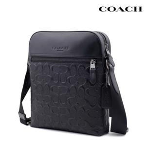 코치 크로스백 남성 명품 출근용가방 가죽 슬림 크로스바디 4009QB/BK