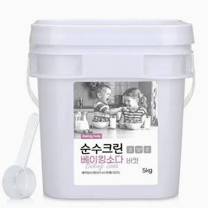 [순수크린] 베이킹소다/과탄산소다5kg 버킷 대용량 1등급원료 산소계표백제