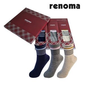 추석선물 고품격 레노마 양말선물세트 답례품 선물용 여성3족 정장 양말세트