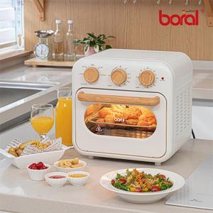 [Boral] 보랄 더 셰프 기계식 스텐 304 우드디자인 에어프라이어 오븐 16L BR-AF155M