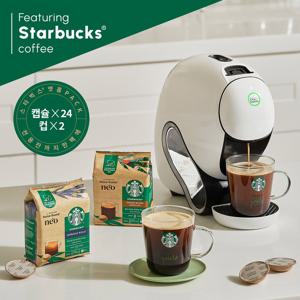 돌체구스토 커피머신 네오 번들 화이트+캡슐2박스+글라스머그2P+네오 더블윌글라스잔 250ml