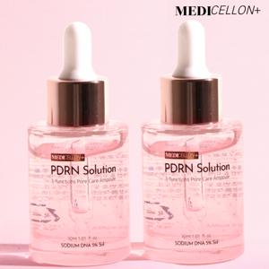 (병원입점)1+1 메디셀온 고농축 PDRN솔루션 모공앰플 모공세럼 30ml