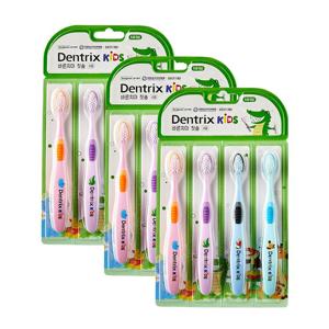 [동국제약] 덴트릭스 키즈 바른치아 칫솔 4P*3개(정상가 38,700원)