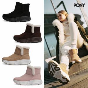 [TV상품]여성 포니 (PONY) 천연소가죽 방한부츠