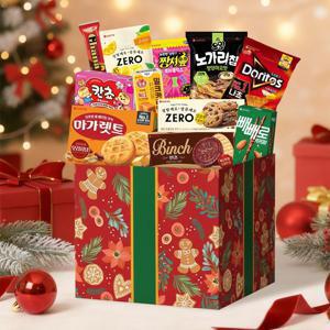 [삼성월렛전용] 크리스마스 스낵11종 선물세트(도리토스,마가렛트,칸쵸,빈츠,빼빼로 등)+크리스마스 가랜드증정