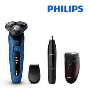 필립스 Shave&Go NEW 5000 시리즈 면도기(S5466/17)+휴대용면도기+코털제거기[32913205]