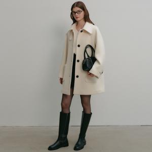 [룩캐스트] 마리 하프 울 코트 / MARY HALF WOOL COAT_3colors