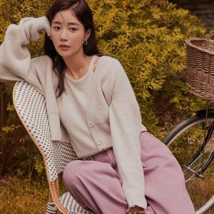 [온앤온][SET] 홀터넥 슬리브리스+랩 가디건 NES4XD922