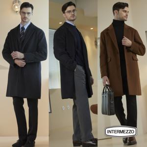 [TV상품][웅니버스] 인터메조 25FW 울 캐시미어 블랜디드 코트