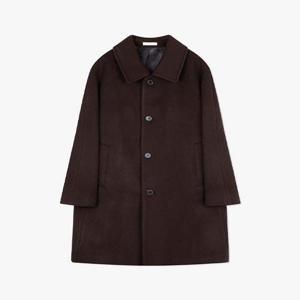 LJW21281 마룬 세미오버핏 캐시미어 블렌드 비즈니스 맥코트