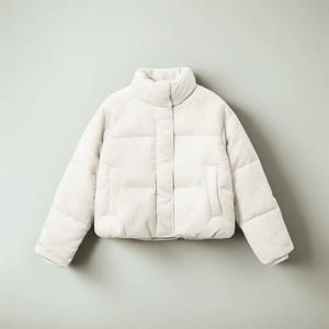 스파오 겨울여성패딩-파스텔 푸퍼 (코듀로이)