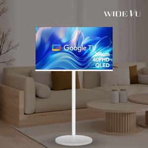[APP전용] 와이드무빙뷰 화이트에디션 40인치 FHD QLED 삼탠바이미 셋트 V1,V2,V3 구글 스마트 이동식 TV 중소바이미