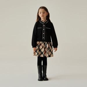 25FW 닥스리틀 져지 MIX 원피스 (블랙) DVW25NA85M_BK