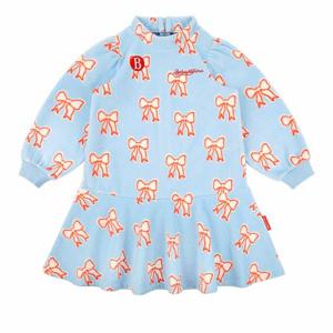 [키즈]올 오버 리본 플리스 하프넥 원피스_BP54OD401