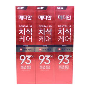 아모레 메디안 치석 구취 치약 120g 3개입