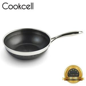 [Cookcell] 쿡셀 통3중 더블 세라믹 코팅 블랙에디션 IH 궁중팬 28cm / 품번 : 03017